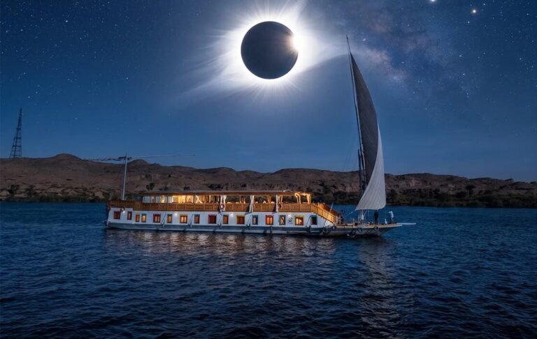 Cruzeiro de Dahabiya no Nilo de Luxor a Aswan com Experiência de Eclipse Solar